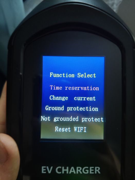Зарядний пристрій AFYEEV для Tesla NACS 7 кВт 32А Wi-Fi кабель 5м EV Charger регулювання 6–32A LCD дисплей CEE Blue 230V
