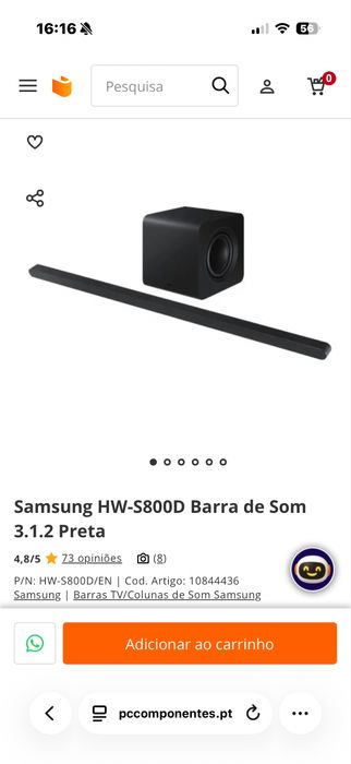 Samsung Sound Bar S8000D