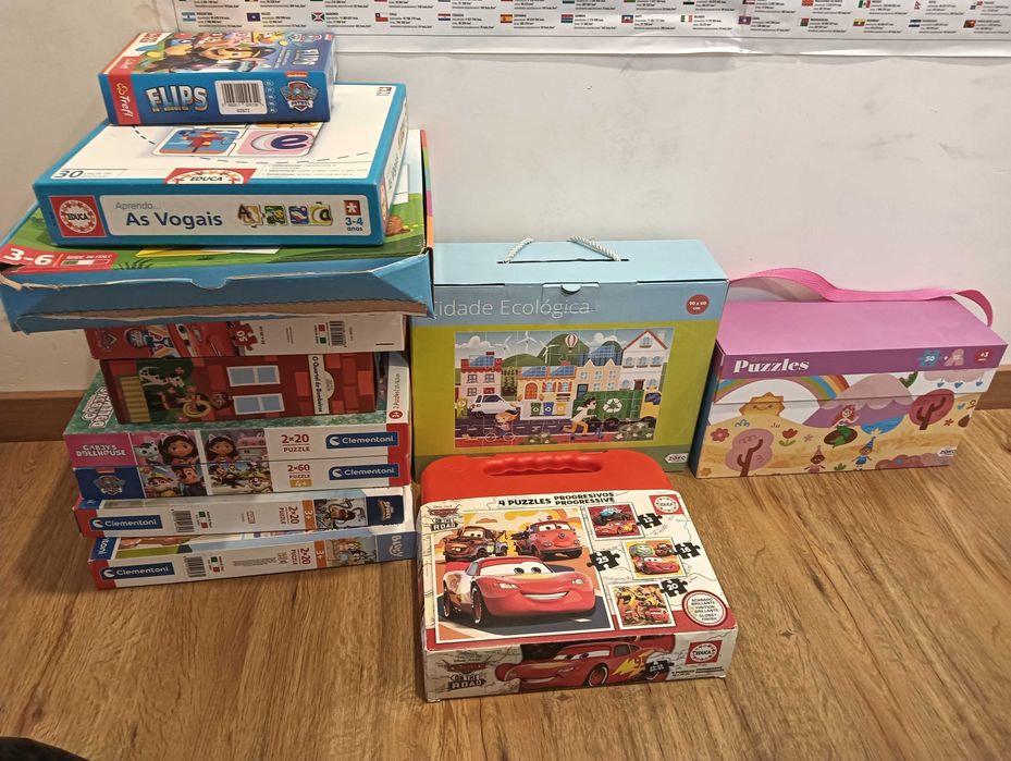 Brinquedos - jogos e puzzles variados