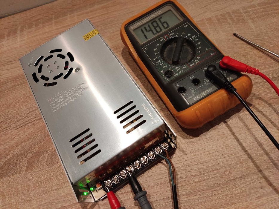 Zasilacz 12V-30A! Reg. Vout ~ 9,5/15V (Możliwa Redundancja) - Nowy