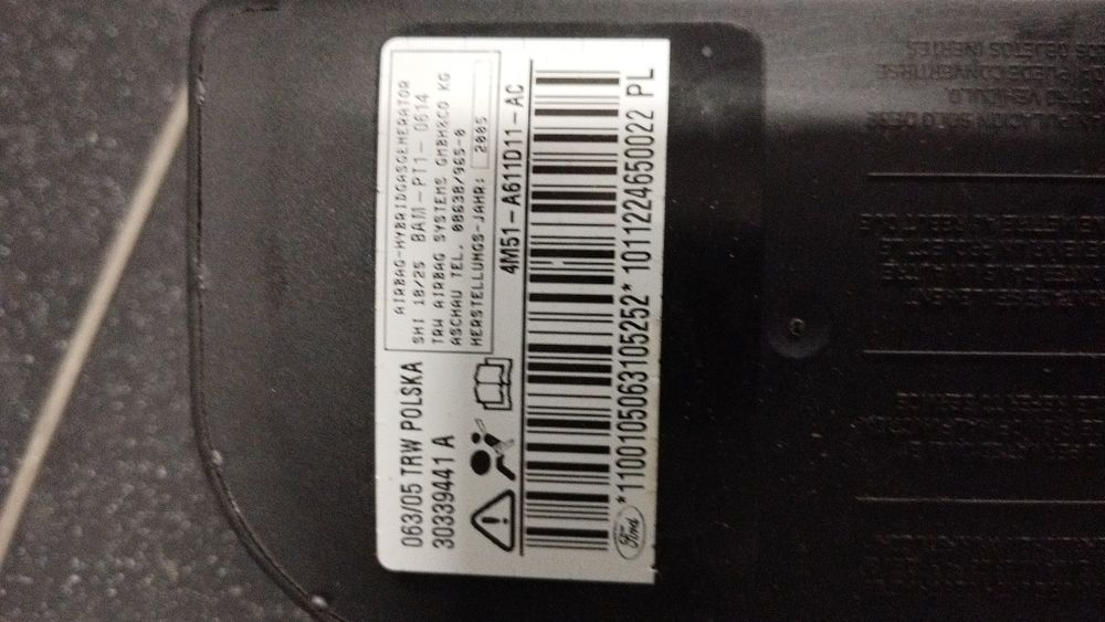 Airbag banco Ford Focus II