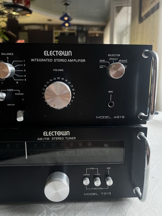 Винтажная стереосистема Electown A616 + T313 + 2 колонки в подарок