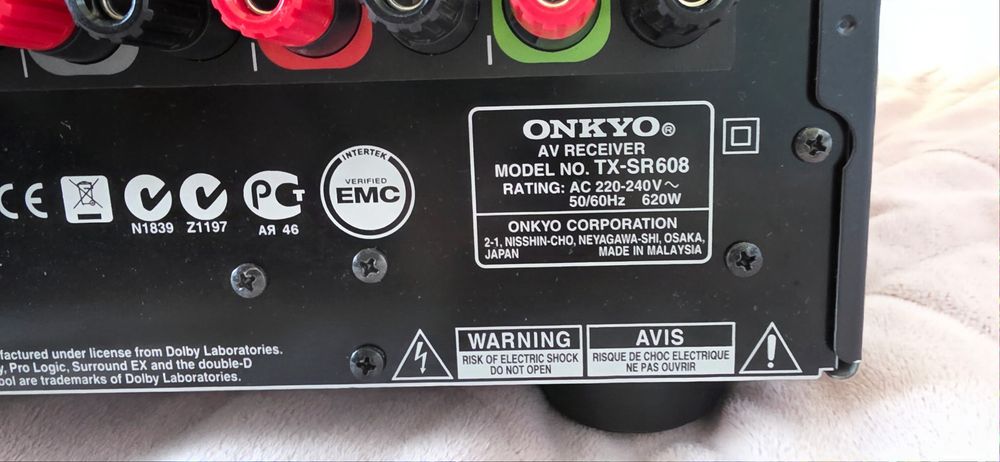 Onkyo TX-SR608 amplituner 7.2-kanałowy