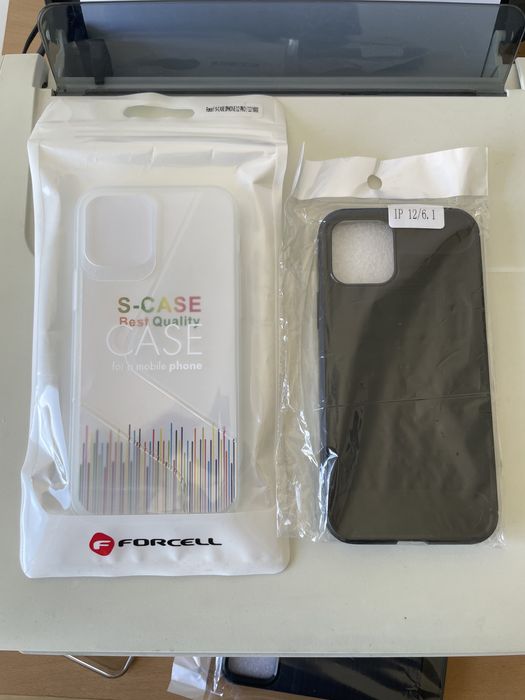 Capa Silicone e Vidro temperado IPhone 12 Pro