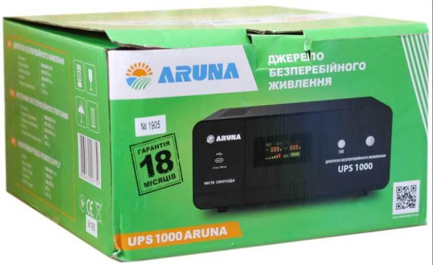 БЖ Aruna UPS 1000 — Чиста синусоїда для котла та техніки (600Вт)