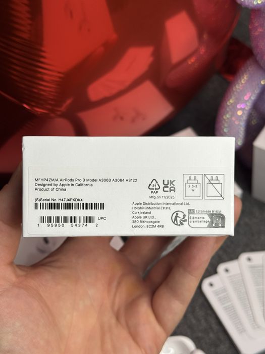 Навушники Apple Airpods Pro 3 Gen (Шумоподавлення, бездротова зарядка)