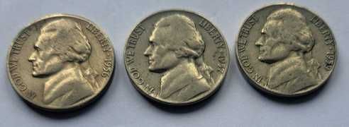 5 cent USA - Jefferson Nickel - 13 szt.