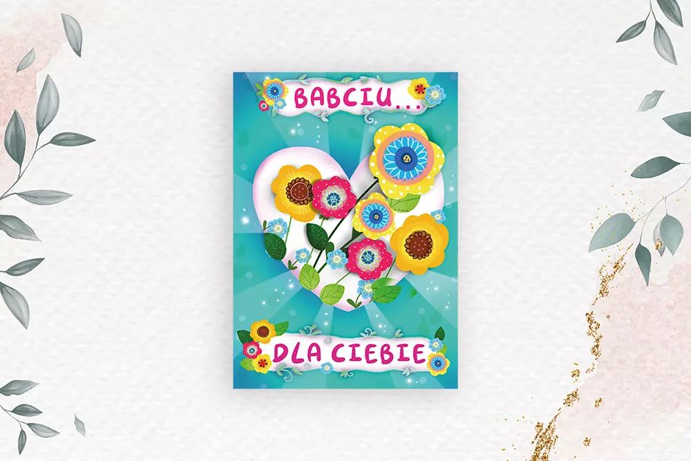 Laurka B6 Dla Babci, Serce. Henry. Nowy Produkt
