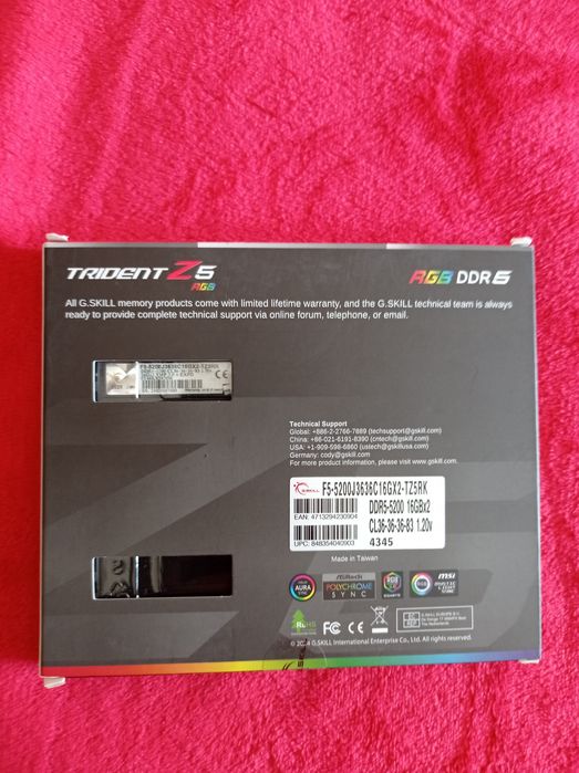 Memórias RAM DDR5 32 gb G.SKILK64739402827523121