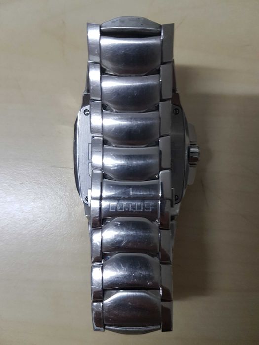 Zegarek nareczny LOTUS Chronograf pomaranczowy 15501 bransoleta ciezki masywny duzy meski damski unisex pomaranczowy pomarancz sr 40mm
