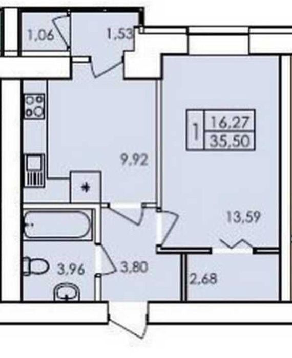 Продаж 1-кімн. квартири в Хмельницькому