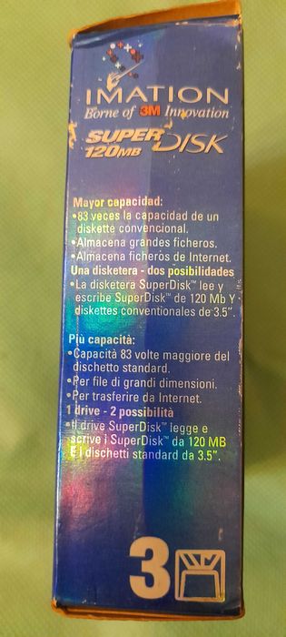Dyskietki Imation, Super Disk 120 MB (3 sztuki)