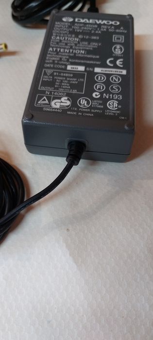 Зарядное устройство для ноутбука DAEWOO ADP-45GB (19V --2.4A).