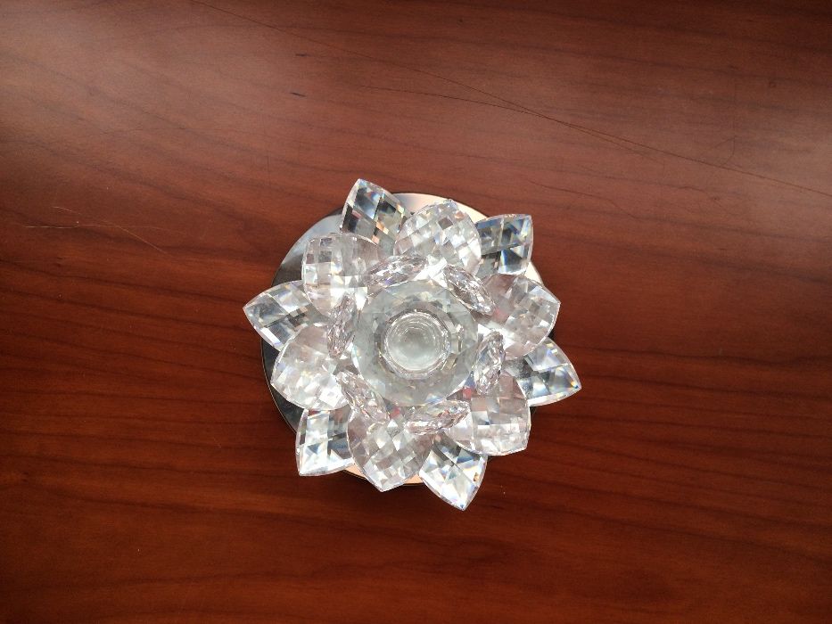 Candelabro cristal Swarovski - Nenúfar grande