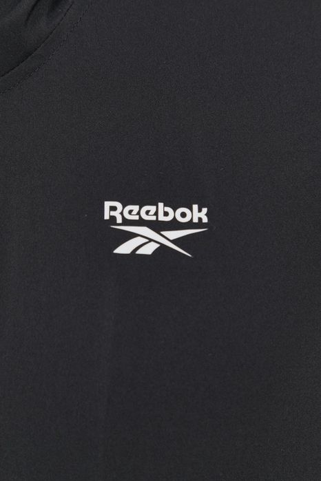 Kurtka wiatrówka czarna z logo Reebok L