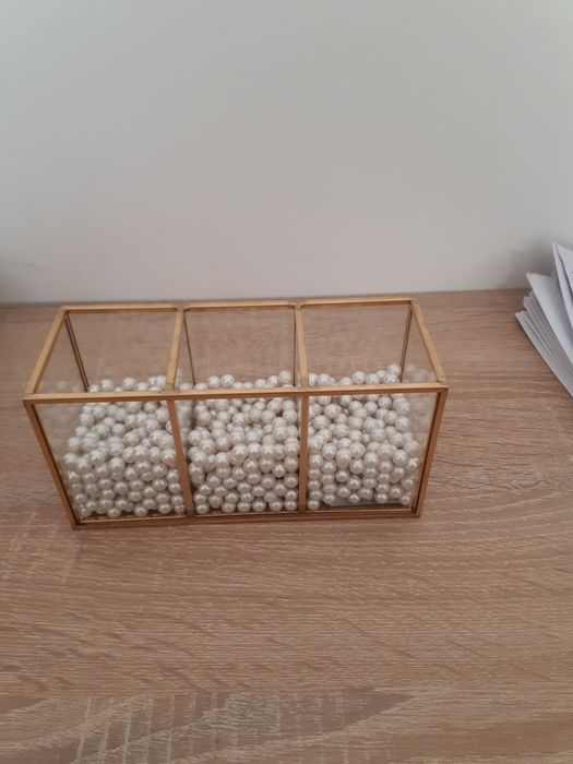 Porta pincéis de vidro novo