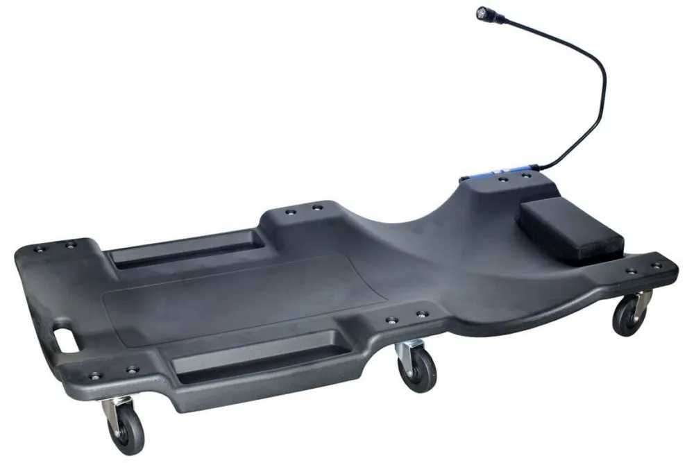 Ремонтний підкатний лежак з підсвіткою АвтоDело 4301 (6 кг)