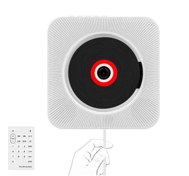 Odtwarzacz Przenośny CD Głośnik Bluetooth Radio Domowe Audio