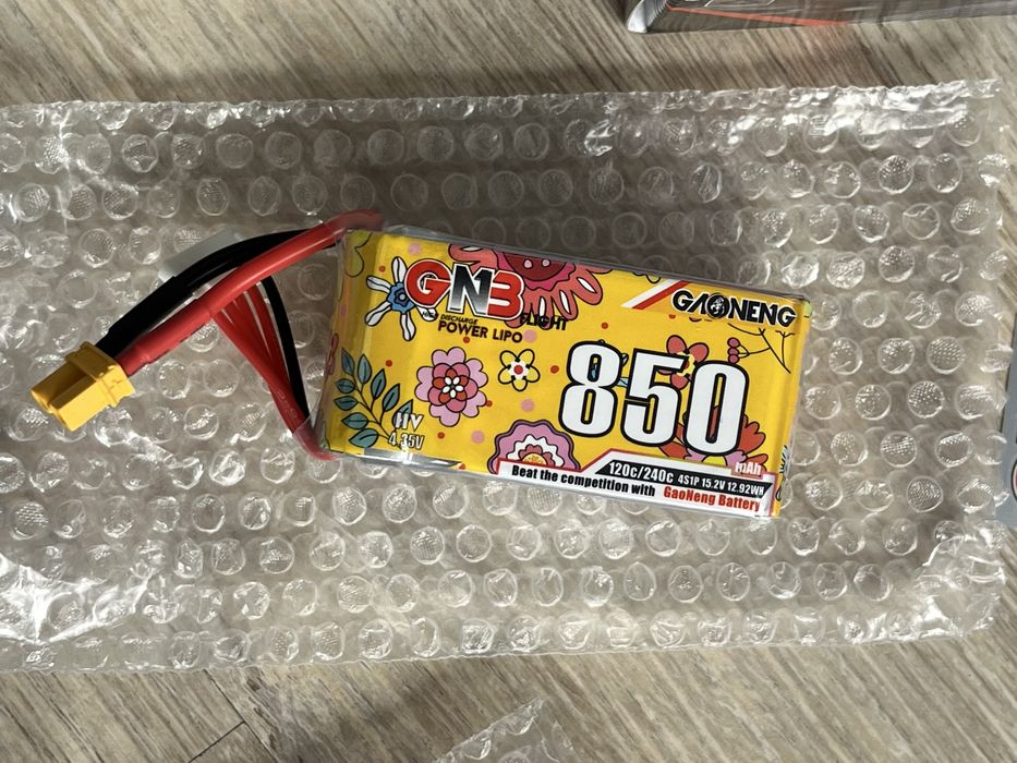 GNB Gaoneng 4s 850mah 120c LiHV xt30 - bateria FPV