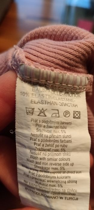 Bluza bawełna 100 % prążkowana