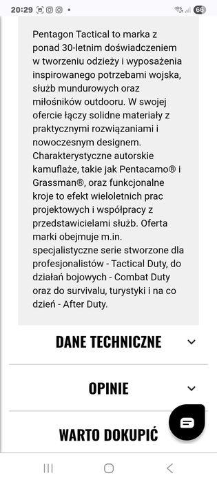 Rękawice militarne "Pentagon"