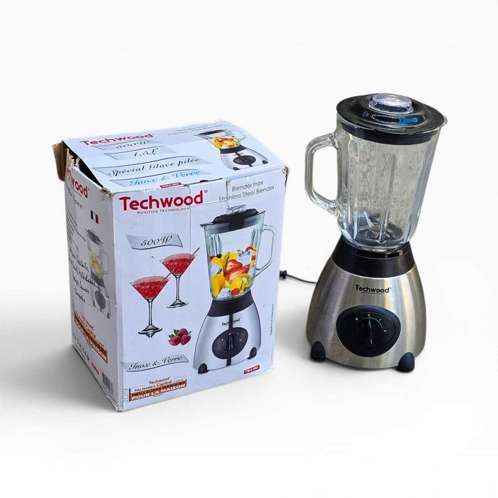 Liquidificadora Inox Techwood TBLI-360 1,5L 500W | Nova c/ Caixa