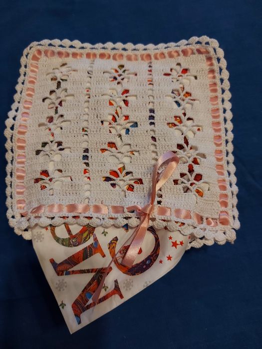 Porta guardanapos em croché