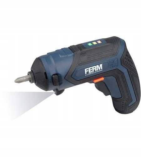 Wkrętak wkrętarka akumulatorowa Ferm CDM1198 + 2 wymienne głowice 4 V