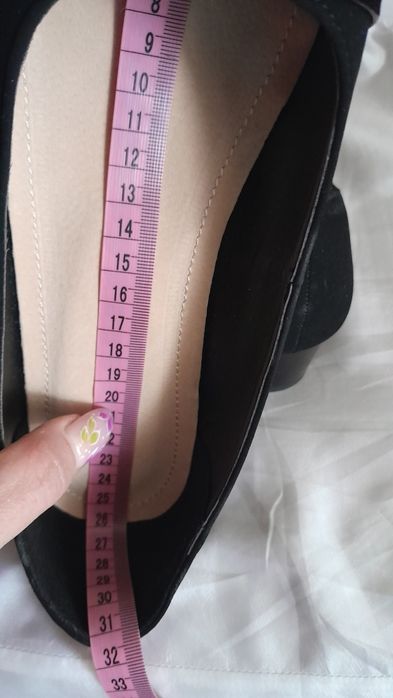 Buty na korku lakierowane damskie