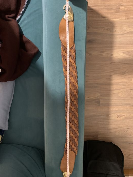 Cinto em pele castanho