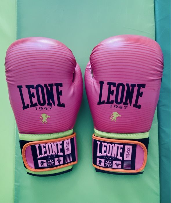 Luvas de Boxe Leone 1947 10oz – Como Novas (Rosa Premium)