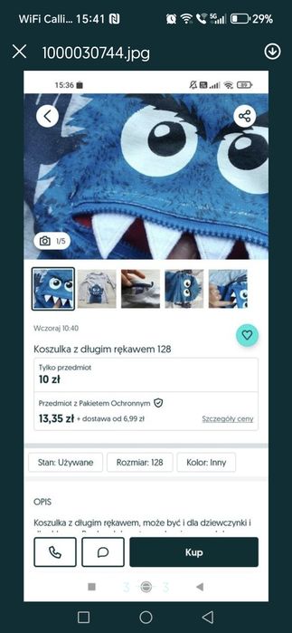 3 bluzy dziecięce