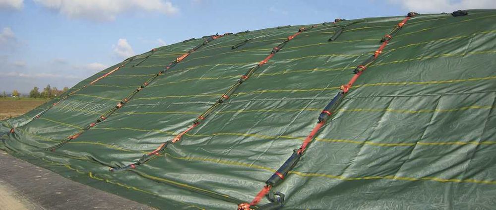 Malha de proteção de silo 240g/m2