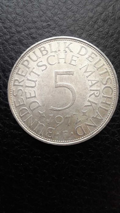 5 марок 1972. Серебро