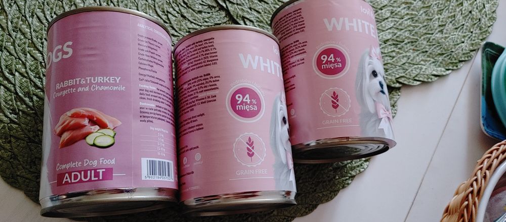 Karma Lovi food White dogs królik indyk