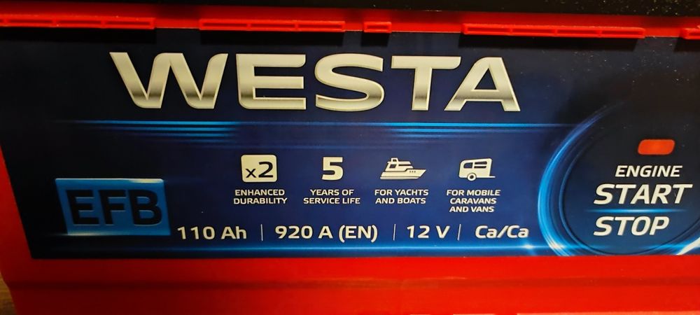 Акумулятор 110Ah  Westa 6CT (EFB) 12v