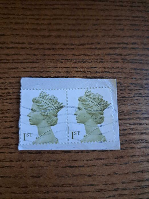 Марка гашена Великобританія Королева Єлизавета2