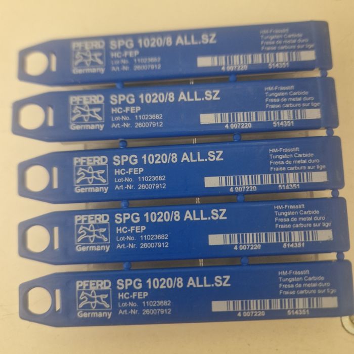 WYPRZEDAZ Frezy/pilniki obrotowe fi 8 firmy Pferd