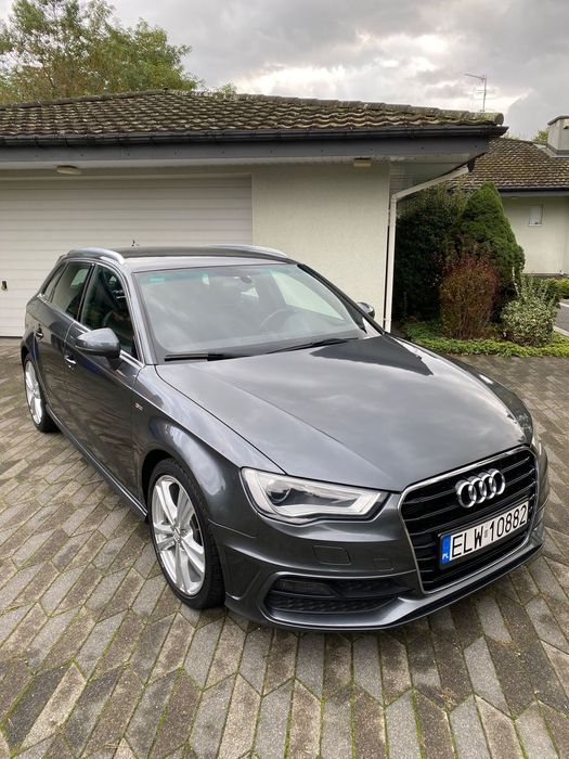 Audi A3 Sportback Pełen S-line,S-tronic,Daytona Grey,Alu 18'',Full Led 49.500zł