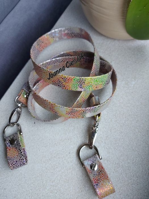 JASNA mozaika HOLO Nowy eco pasek+zaczepy do obag moon light chase