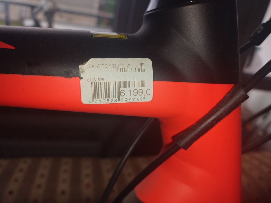 Rower przełajowy Giant TCX SLR 2 ML
Numer seryjny: GX17G2620
Num