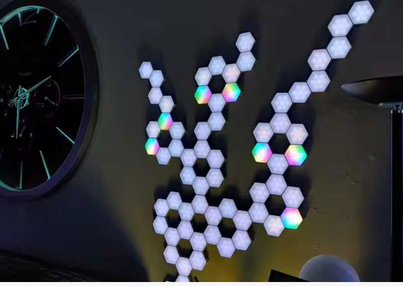 RGB Smart Hexagonal Wall Lamp