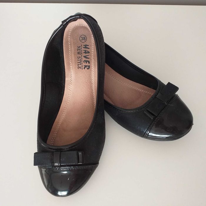 Buty balerinki, baleriny rozm 38, dł wkładki 23cm.
