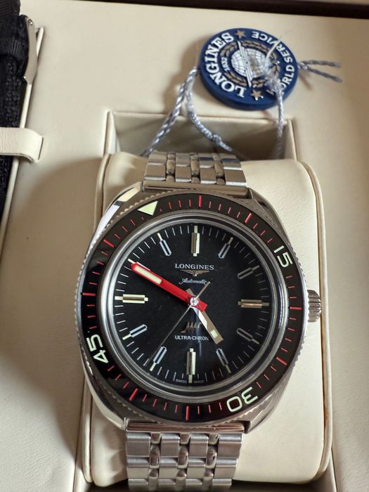 Longines Ultra-Chron 43 mm Automatic, full set, bransoleta + NATO