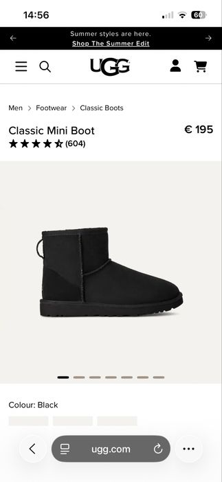 Botas UGG mini classic para Homem tamanho 42