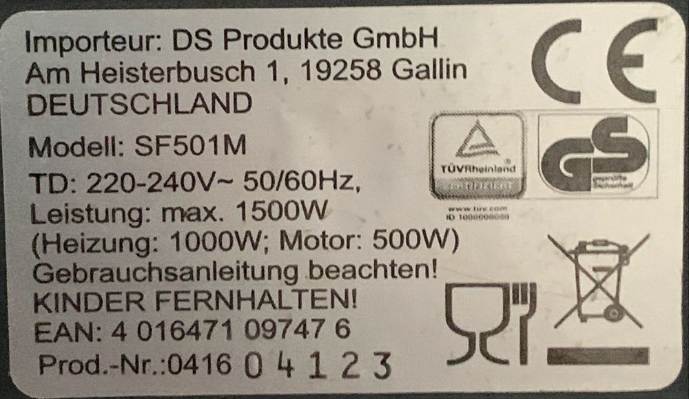 Кухоний комбайн модель SF 501 M