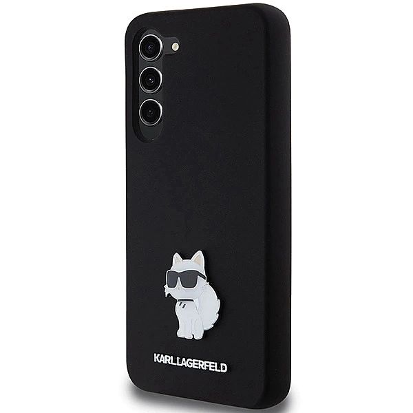 Etui Karl Lagerfeld Silicone Choupette Metal Pin na Samsung Galaxy S24