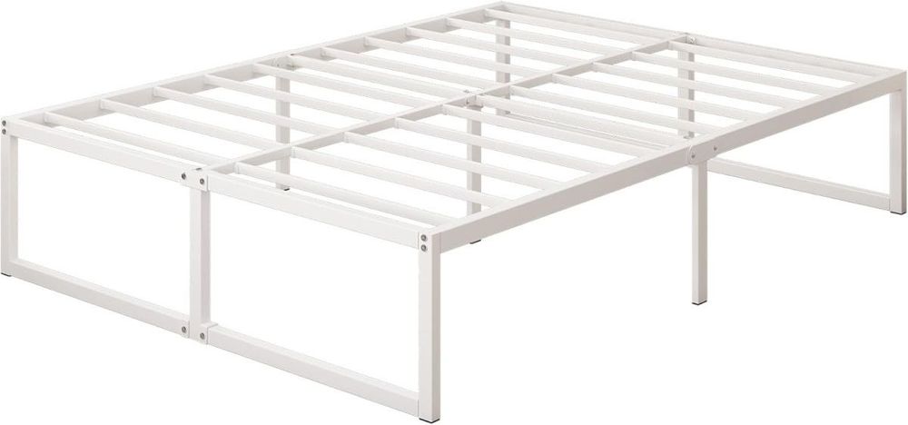 Łóżko Metalowe Białe Rama 180 x 200 cm
