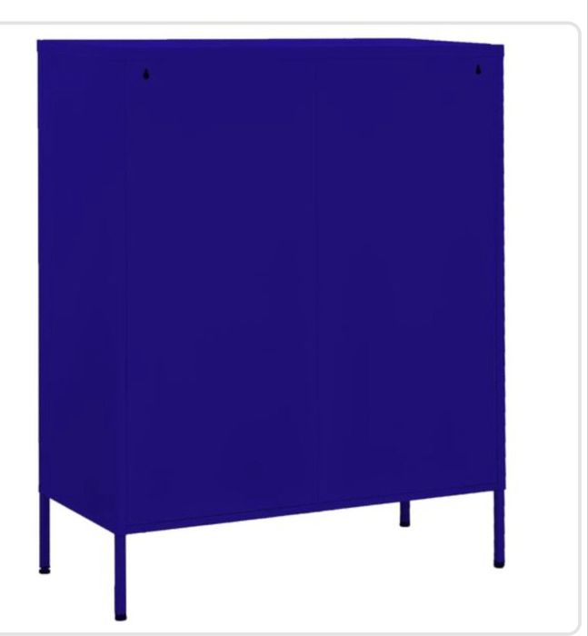 Szafka, granatowa, 80x35x101,5 cm, stalowa