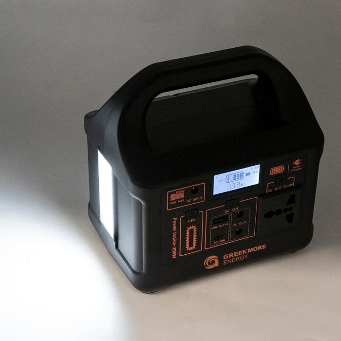 Зарядна станція GaiaRay 200W Solar Generator 153.6Wh, LiFePO4